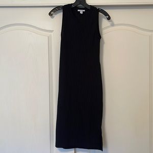 Women's Nine West Rib Crewneck Sleeveless Midi Dress XS